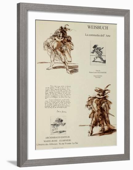 La Comedia dell' Arte-Claude Weisbuch-Framed Collectable Print