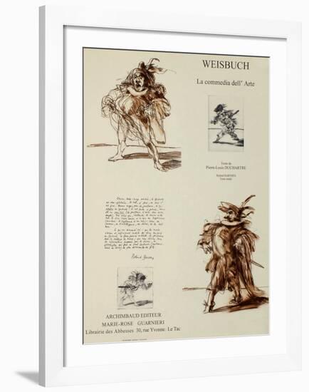 La Comedia dell' Arte-Claude Weisbuch-Framed Collectable Print