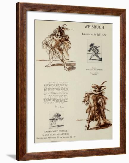 La Comedia dell' Arte-Claude Weisbuch-Framed Collectable Print