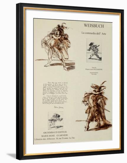 La Comedia dell' Arte-Claude Weisbuch-Framed Collectable Print