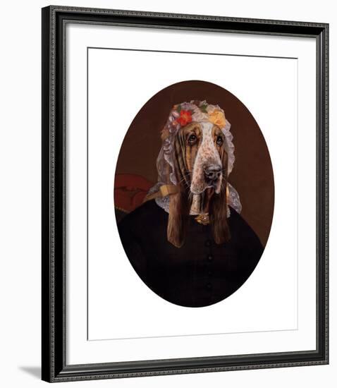 La Comtesse aux fleurs-Thierry Poncelet-Framed Premium Giclee Print