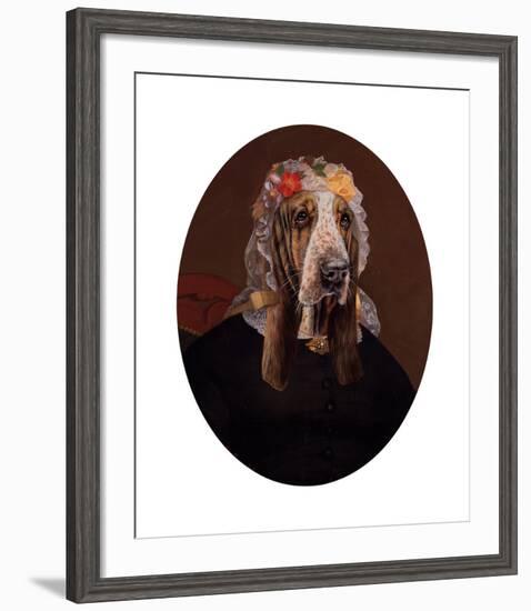 La Comtesse aux fleurs-Thierry Poncelet-Framed Premium Giclee Print