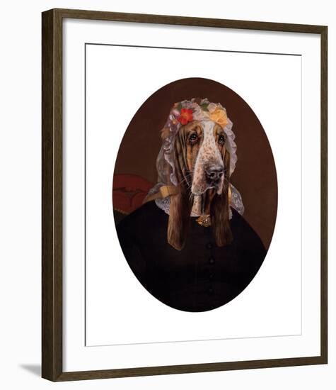 La Comtesse aux fleurs-Thierry Poncelet-Framed Premium Giclee Print