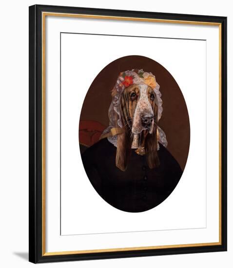 La Comtesse aux fleurs-Thierry Poncelet-Framed Premium Giclee Print