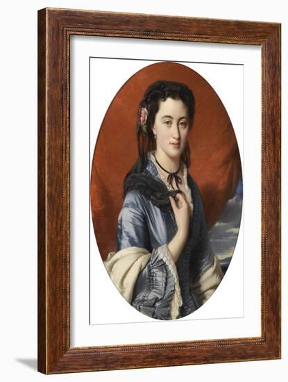 La Comtesse Varvara Vassilievna Moussina Pouchkina - Portrait of Countess Varvara Musina-Pushkina (-Franz Xaver Winterhalter-Framed Giclee Print