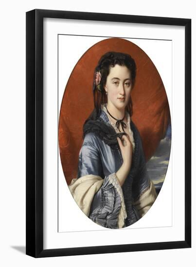 La Comtesse Varvara Vassilievna Moussina Pouchkina - Portrait of Countess Varvara Musina-Pushkina (-Franz Xaver Winterhalter-Framed Giclee Print