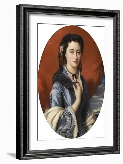 La Comtesse Varvara Vassilievna Moussina Pouchkina - Portrait of Countess Varvara Musina-Pushkina (-Franz Xaver Winterhalter-Framed Giclee Print