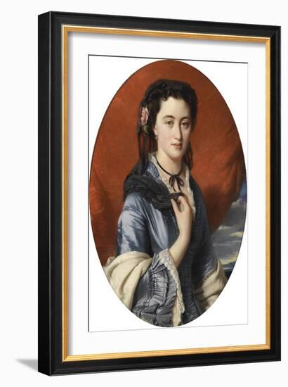 La Comtesse Varvara Vassilievna Moussina Pouchkina - Portrait of Countess Varvara Musina-Pushkina (-Franz Xaver Winterhalter-Framed Giclee Print