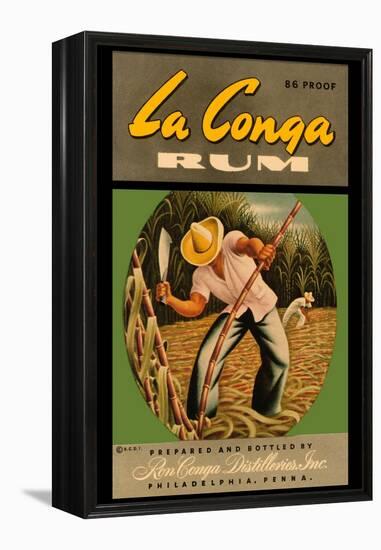 La Conga Rum-R.C.D.I-Framed Stretched Canvas