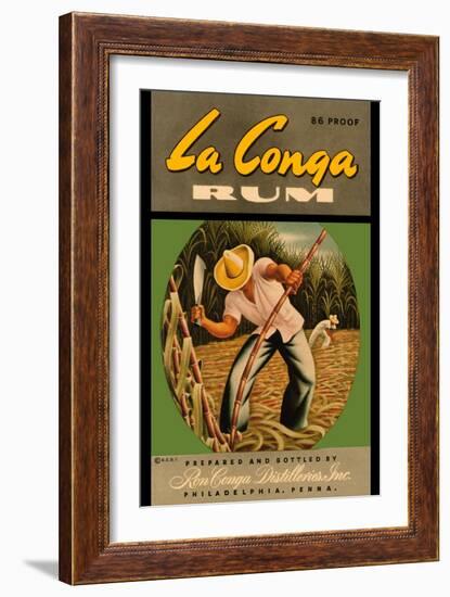 La Conga Rum-R.C.D.I-Framed Art Print