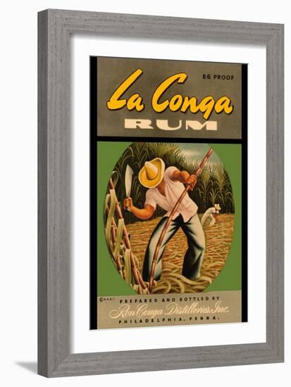 La Conga Rum-null-Framed Art Print