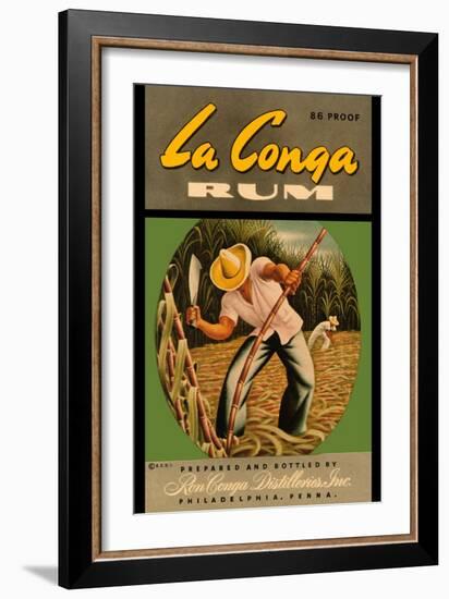 La Conga Rum-null-Framed Art Print