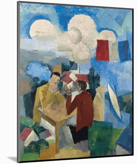 La conquête de l'air, avec deux personnages-Roger De La Fresnaye-Mounted Art Print