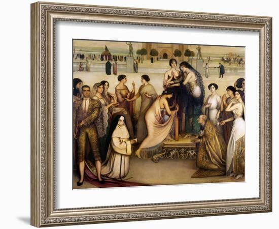 La Consagracion De La Copla, 1912-Julio Romero de Torres-Framed Giclee Print