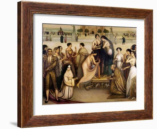 La Consagracion De La Copla, 1912-Julio Romero de Torres-Framed Giclee Print