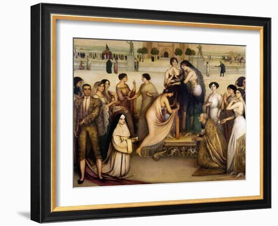 La Consagracion De La Copla, 1912-Julio Romero de Torres-Framed Giclee Print