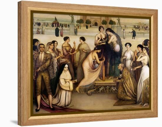 La Consagracion De La Copla, 1912-Julio Romero de Torres-Framed Premier Image Canvas