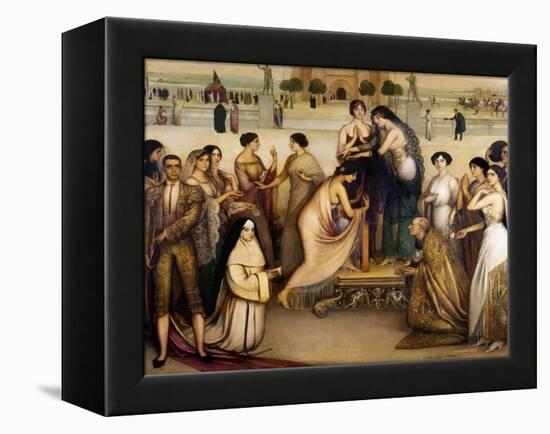 La Consagracion De La Copla, 1912-Julio Romero de Torres-Framed Premier Image Canvas