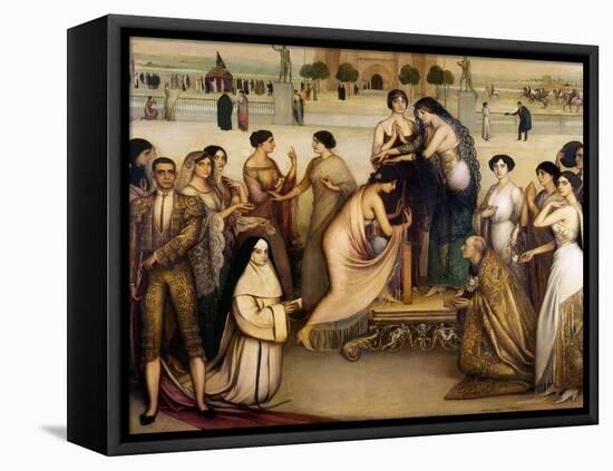 La Consagracion De La Copla, 1912-Julio Romero de Torres-Framed Premier Image Canvas