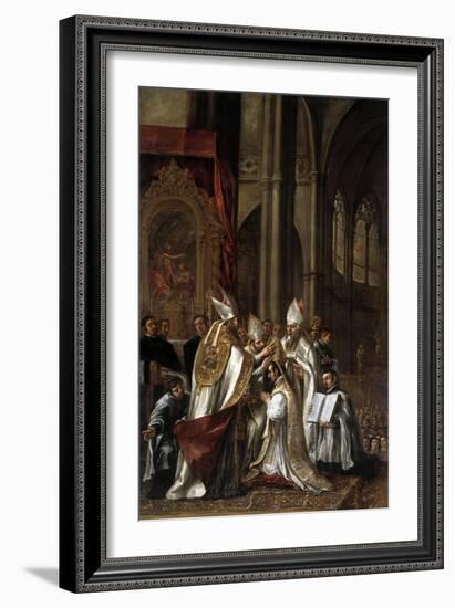 La Consagración De San Ambrosio Como Arzobispo, Ca. 1673-Juan de Valdes Leal-Framed Giclee Print