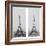 La construction de la Tour Eiffel vue de l'une des tours du palais du Trocadéro-Théophile Féau-Framed Giclee Print