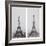 La construction de la Tour Eiffel vue de l'une des tours du palais du Trocadéro-Théophile Féau-Framed Giclee Print