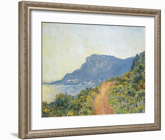 La Corniche Near Monaco, 1884-Claude Monet-Framed Premium Giclee Print