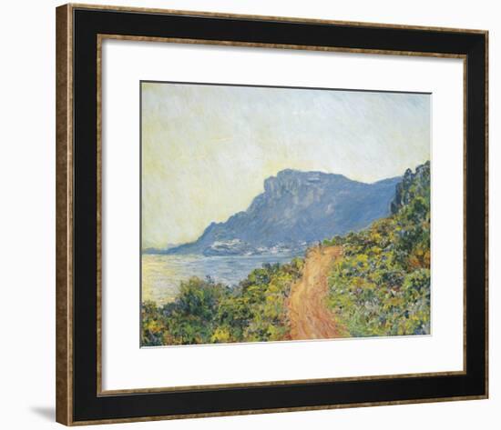 La Corniche Near Monaco, 1884-Claude Monet-Framed Premium Giclee Print
