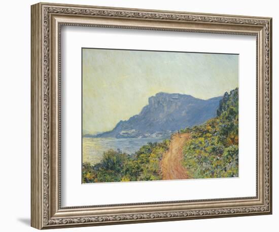 La Corniche Near Monaco, 1884-Claude Monet-Framed Giclee Print