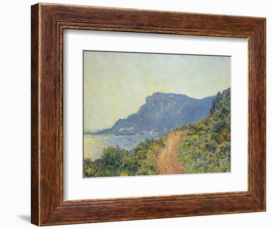 La Corniche Near Monaco, 1884-Claude Monet-Framed Giclee Print