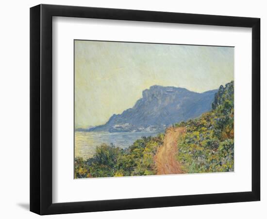 La Corniche Near Monaco, 1884-Claude Monet-Framed Giclee Print