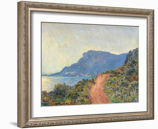 La Corniche near Monaco, 1884-Claude Monet-Framed Giclee Print