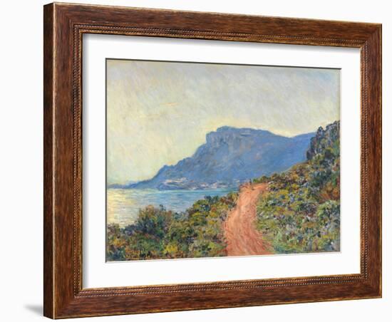 La Corniche near Monaco, 1884-Claude Monet-Framed Giclee Print