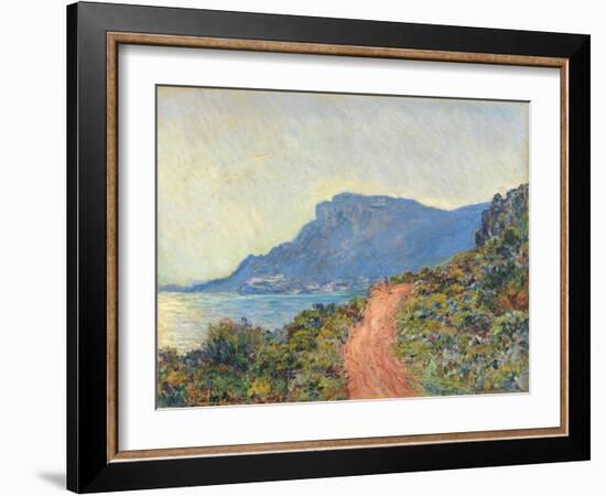 La Corniche near Monaco, 1884-Claude Monet-Framed Giclee Print