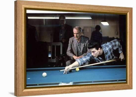 La Couleur by l'Argent THE COLOR OF MONEY by Martin Scorsese with Tom Cruise and Paul Newman, 1986-null-Framed Stretched Canvas