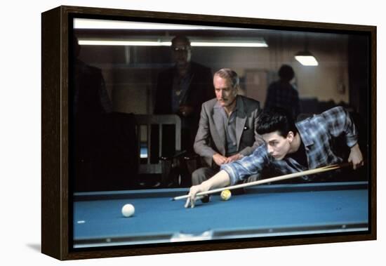 La Couleur by l'Argent THE COLOR OF MONEY by Martin Scorsese with Tom Cruise and Paul Newman, 1986-null-Framed Stretched Canvas