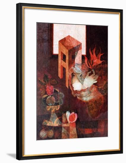 La Coupe De Fruits Et Le Tabouret-Sunol Alvar-Framed Premium Edition