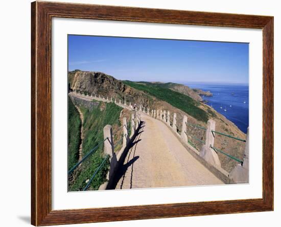 La Coupee and Dixcart Bay, Sark, Channel Islands, United Kingdom-J Lightfoot-Framed Photographic Print