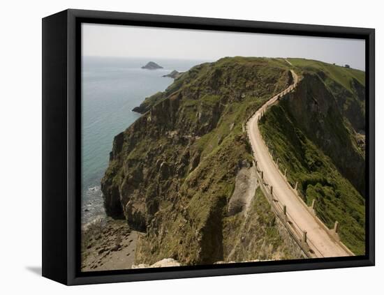La Coupee, Sark, Channel Islands, United Kingdom, Europe-Richardson Rolf-Framed Premier Image Canvas