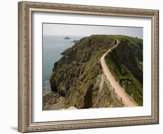 La Coupee, Sark, Channel Islands, United Kingdom, Europe-Richardson Rolf-Framed Photographic Print