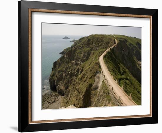 La Coupee, Sark, Channel Islands, United Kingdom, Europe-Richardson Rolf-Framed Photographic Print