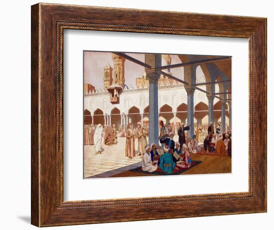 La Cour De L'universite Al-Azhar Dans La Mosquee Du Meme Nom Au Caire, Egypte (Courtyard of the Al-Ivan Bilibin-Framed Giclee Print