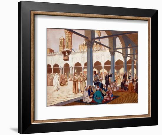 La Cour De L'universite Al-Azhar Dans La Mosquee Du Meme Nom Au Caire, Egypte (Courtyard of the Al-Ivan Bilibin-Framed Giclee Print