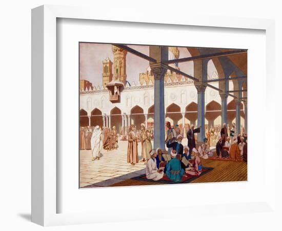 La Cour De L'universite Al-Azhar Dans La Mosquee Du Meme Nom Au Caire, Egypte (Courtyard of the Al-Ivan Bilibin-Framed Giclee Print