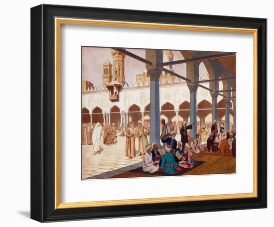 La Cour De L'universite Al-Azhar Dans La Mosquee Du Meme Nom Au Caire, Egypte (Courtyard of the Al-Ivan Bilibin-Framed Giclee Print