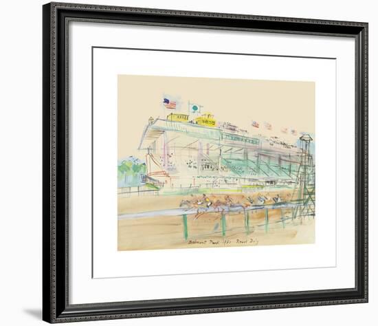 La course à Belmont Park-Raoul Dufy-Framed Premium Giclee Print