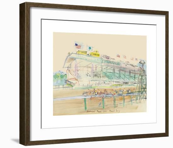 La course à Belmont Park-Raoul Dufy-Framed Premium Giclee Print