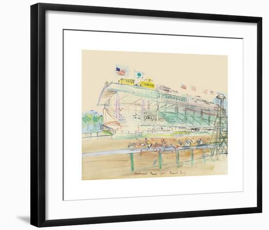 La course à Belmont Park-Raoul Dufy-Framed Premium Giclee Print