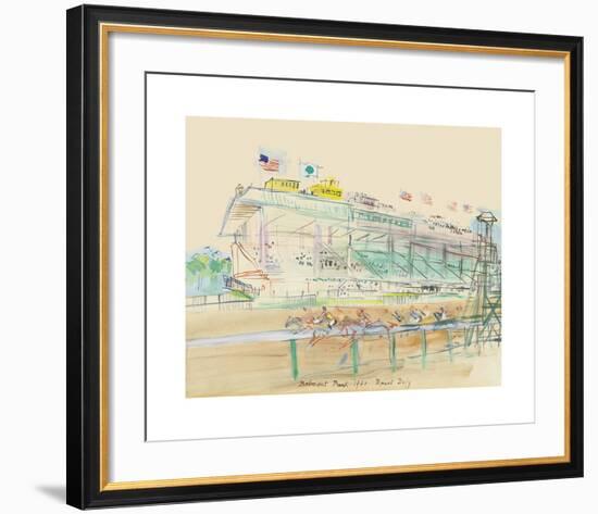 La course à Belmont Park-Raoul Dufy-Framed Premium Giclee Print