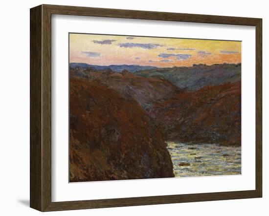 La Creuse, Sunset-Claude Monet-Framed Giclee Print